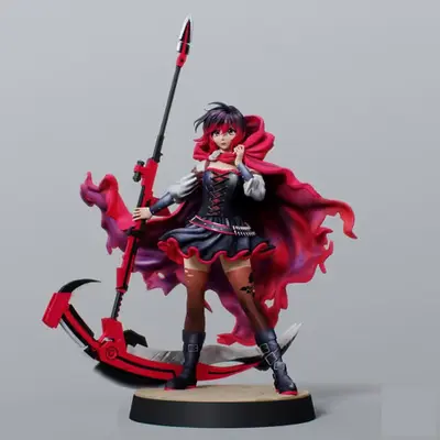 Rwby Ruby Rose Ms Archivo Stl Para Impresión 3d