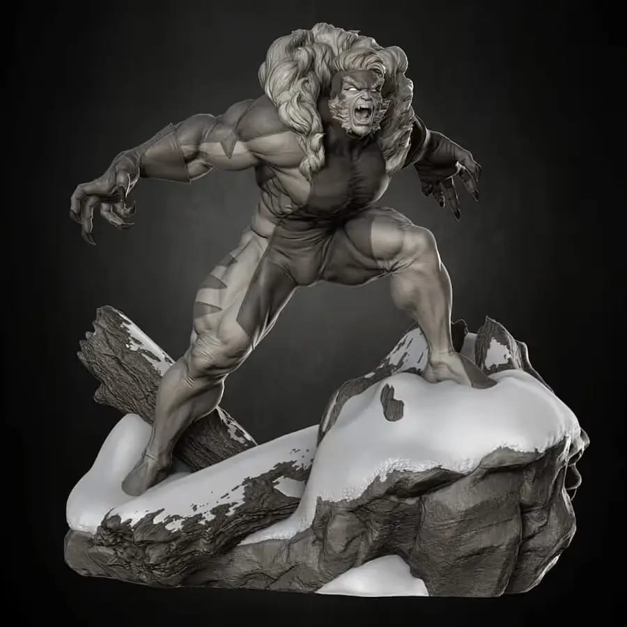 Sabertooth Archivo Stl Obj Para Impresion 3D