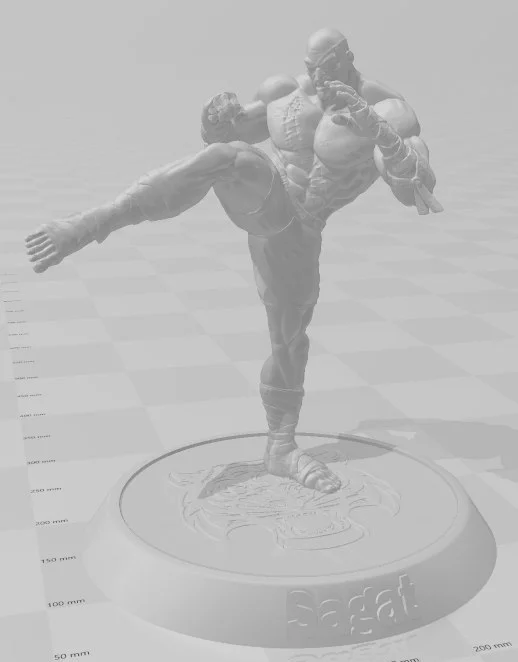 Sagat Archivo STL Impresión 3D