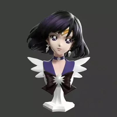Sailor Moon Saturn Sirihitti Stl Obj Impresión 3d