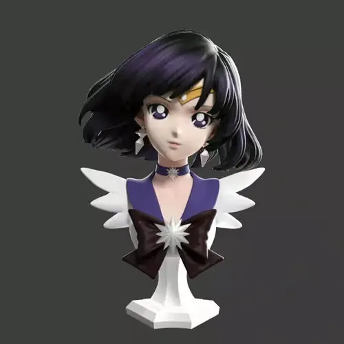 Sailor Moon Saturn Sirihitti Stl Obj Impresión 3d