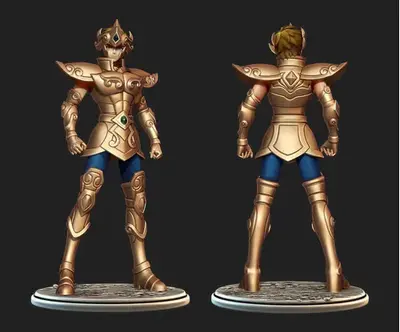 Saint Seiya Aioria Leo Specialstl Stl Obj Impresión 3d