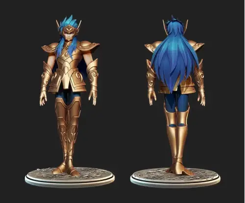 Saint Seiya Camus Aquario By Specialstl Stl Obj Impresión 3d