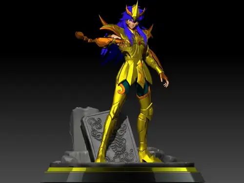 Saint Seiya Milo Scorpion Sssdesigns Stl Obj Impresión 3d