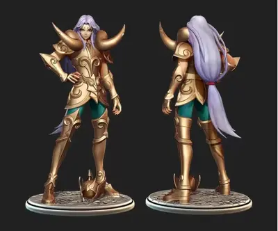 Saint Seiya Mu Aries By Specialstl Stl Obj Impresión 3d