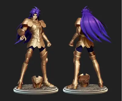 Saint Seiya Saga Geminis Specialstl Stl Obj Impresión 3d