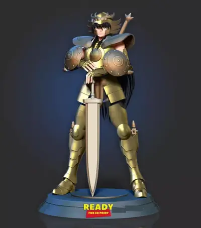 Saint Seiya Shiryu Armadura De Libra Stl Obj Impresión 3d
