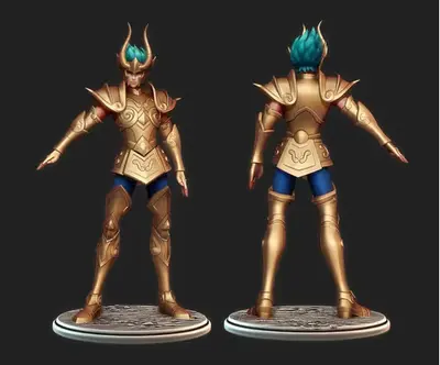 Saint Seiya Shura Capricornio Special Stl Obj Impresión 3d