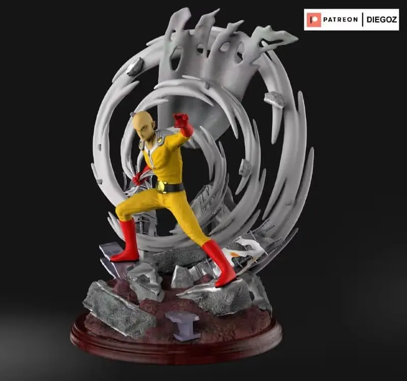 Saitama Archivo Stl Para Impresion 3D