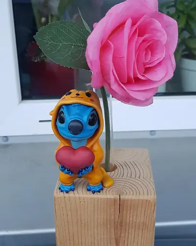 San Valentin Stitch Archivo STL OBJ para Impresion 3D