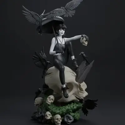 Sandman Death Dpaula Archivo Stl Para Impresión 3d