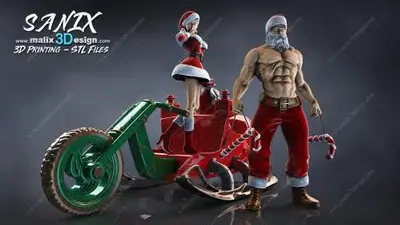 Santa Claus Stl Files Archivo Stl Obj Para Impresion 3D