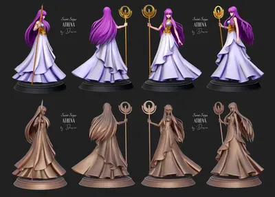 Saori Athena Archivo Stl Para Impresion 3D