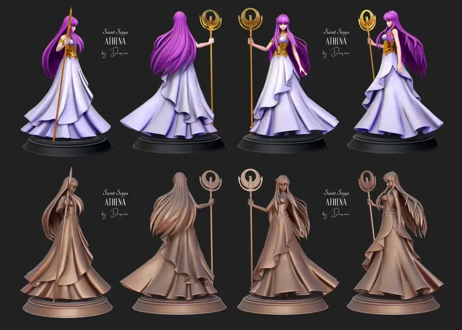 Saori Athena Archivo Stl Para Impresion 3D