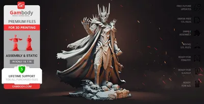 Sauron Lord Of Rings Archivo STL Impresión 3D