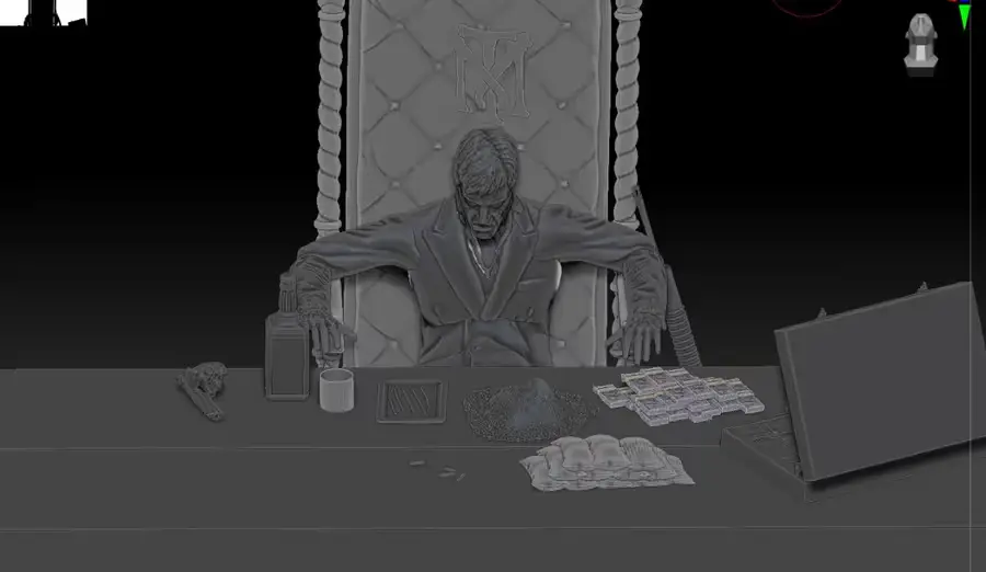 Scarface Archivo Stl Para Impresion 3D