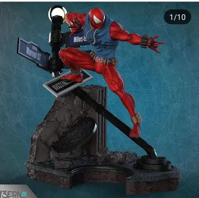 Scarlet Spider Archivo Stl Obj Para Impresion 3D