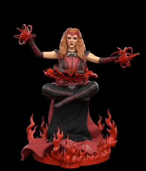 Scarlet Witch Archivo Stl Para Impresion 3D