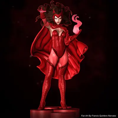 Scarlet Witch Archivo Stl Para Impresion 3D