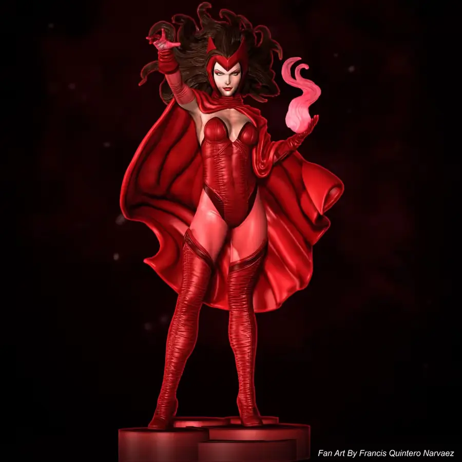 Scarlet Witch Archivo Stl Para Impresion 3D