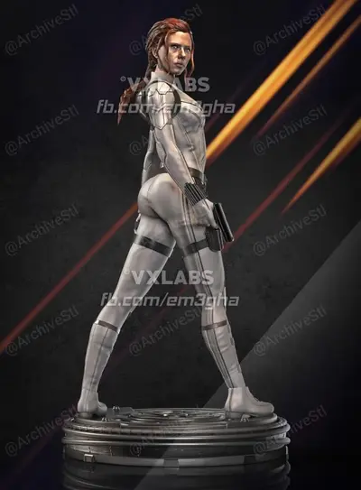 Scarlett Johansson Black Widow Archivo STL para Impresion 3D