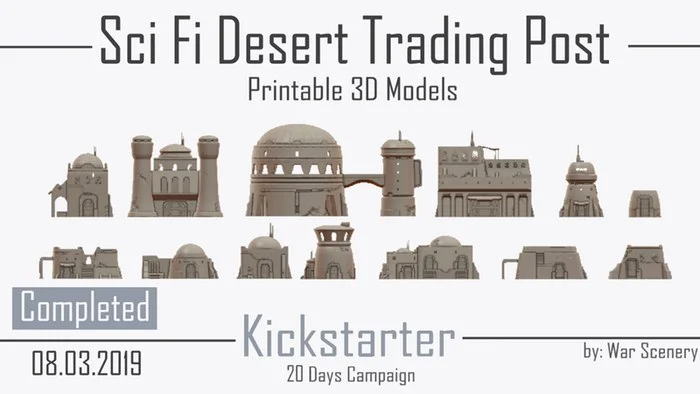 Sci Fi Desert Trading Post Archivo STL Impresión 3D