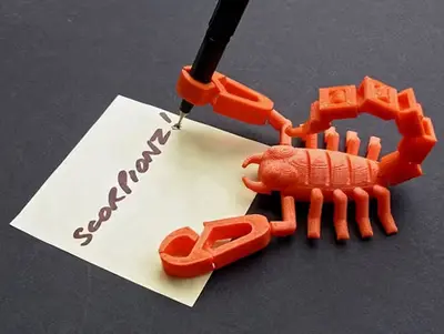 Scorpion Flexi Archivo Stl Obj Para Impresion 3D