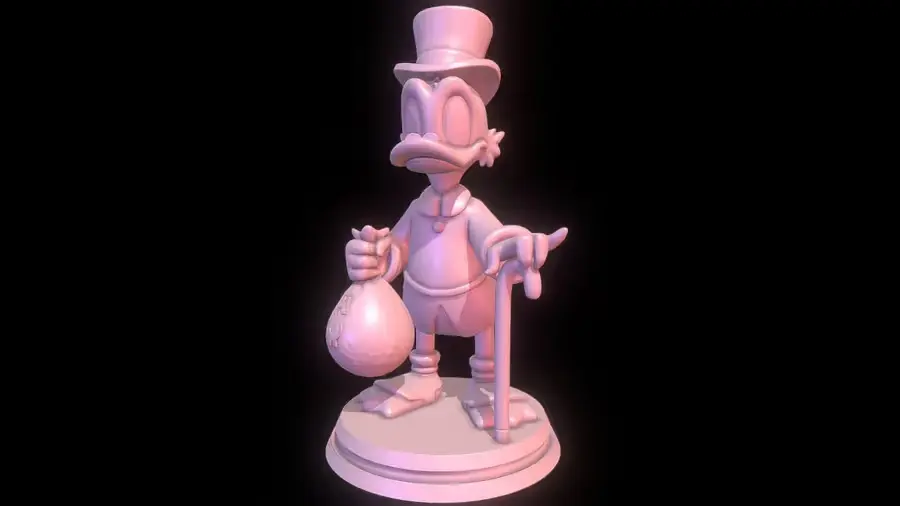 Scrooge Mcduck Archivo Stl Para Impresion 3D