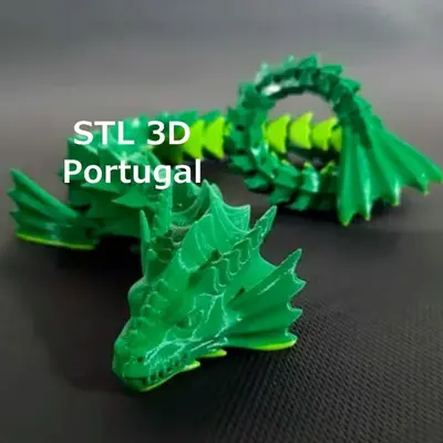 Sea Dragon Archivo Stl Obj Para Impresion 3D