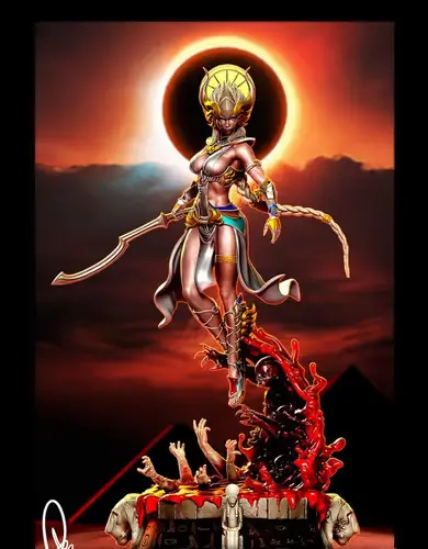 Sekhmet Diosa Egipcia - Ballares Stl Obj Impresión 3d