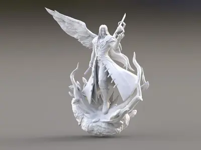 Sephiroth Kingdom Hearts Archivo Stl Para Impresion 3D