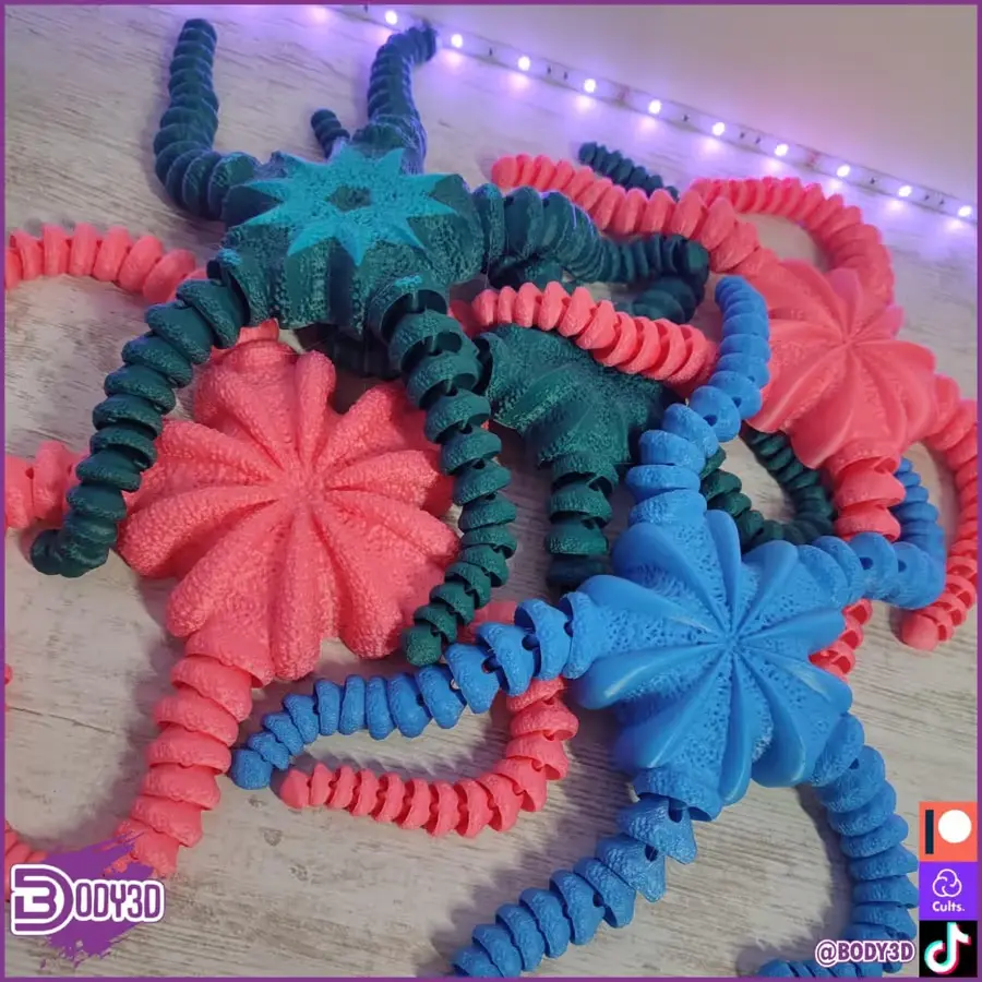 Serpent Starfish Archivo Stl Obj Para Impresion 3D