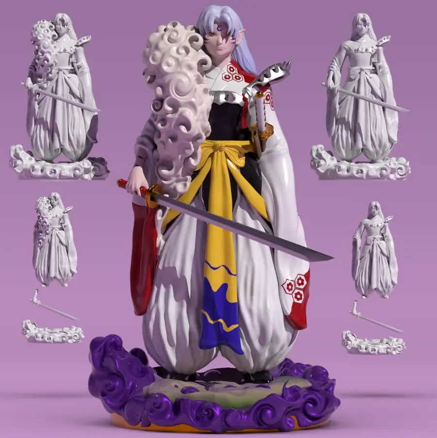 Sesshomaru Archivo Stl Para Impresion 3D