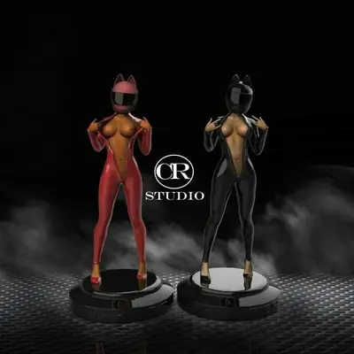 Sexy Biker Archivo Stl Para Impresion 3D