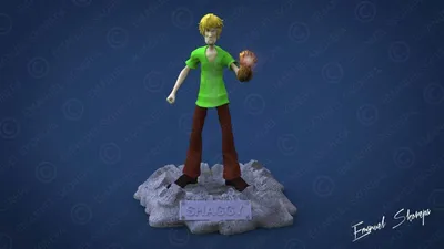 Shaggy Archivo STL Impresión 3D