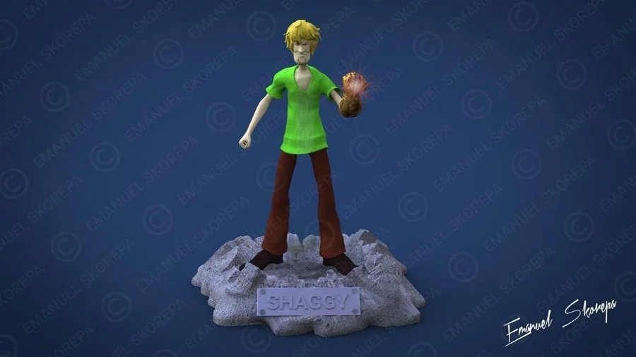 Shaggy Archivo STL Impresión 3D