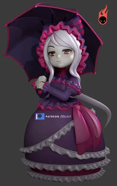 Shalltear Overlord Archivo Stl Para Impresion 3D