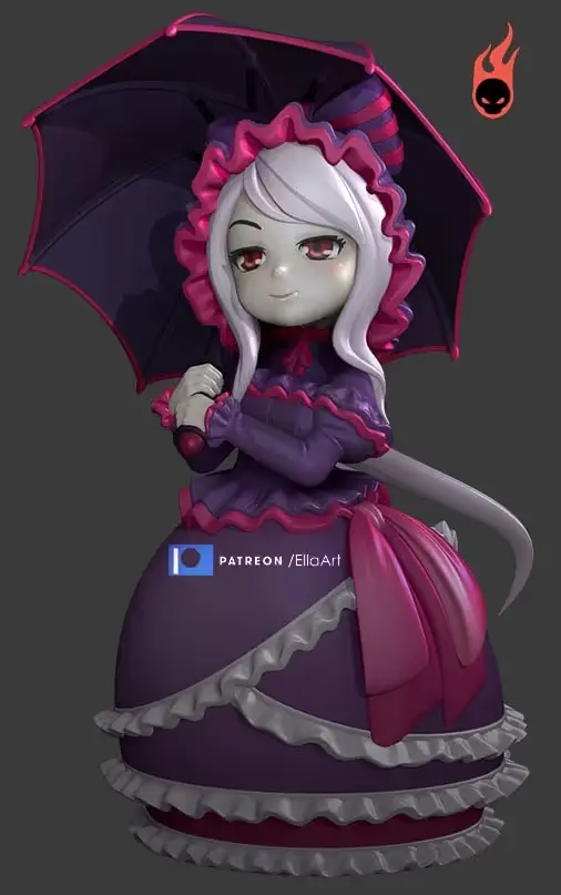 Shalltear Overlord Archivo Stl Para Impresion 3D