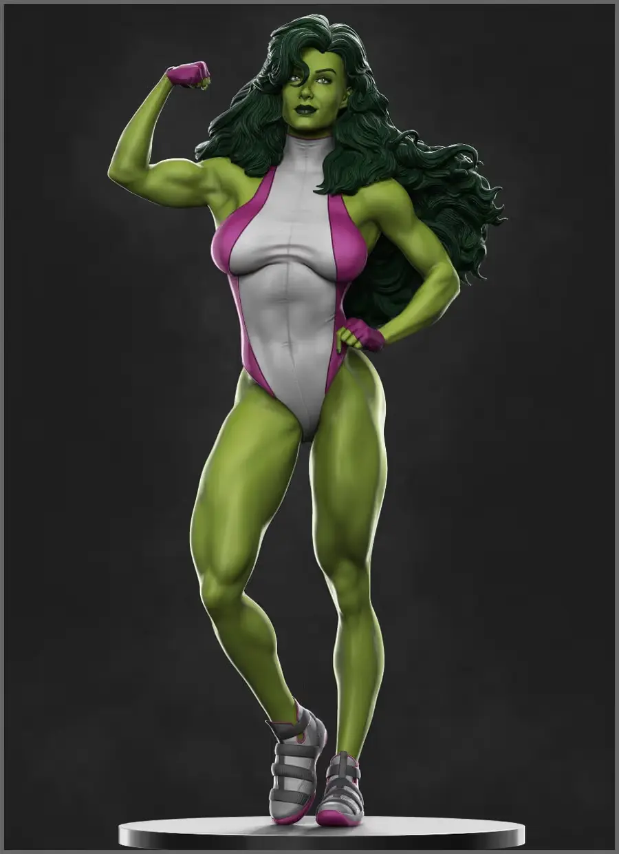 She Hulk 2 Archivo Stl Para Impresion 3D