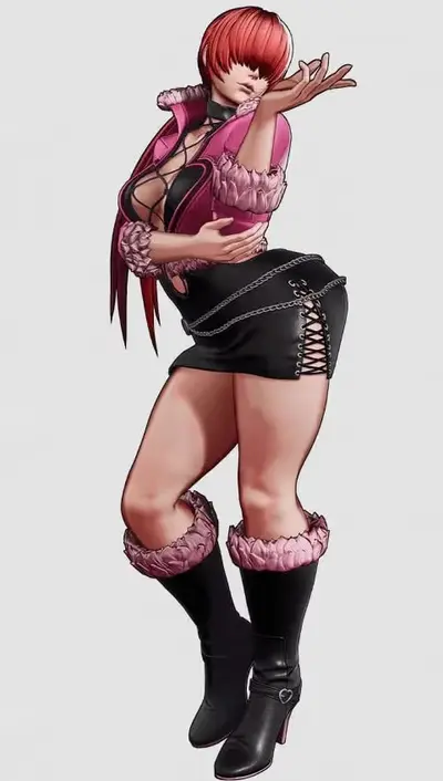 Shermie King Of Fighters Xv Archivo Stl Para Impresion 3D