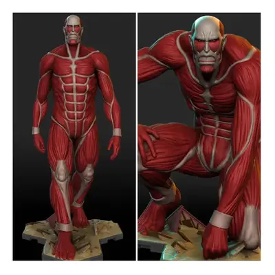 Shingeki No Kyojin Colossal V1-2 Archivos Stl Impresión 3d