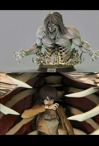 Shingeki No Kyojin Eren Titan Stl Obj Impresión 3d