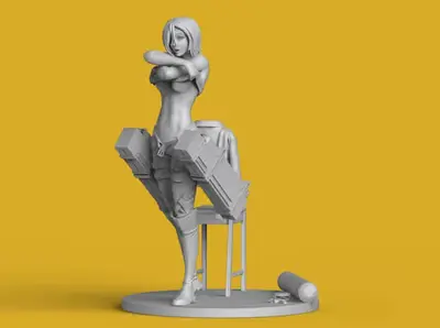 Shingeki No Kyojin Mikasa Ackerman Statue Stl Impresion 3d
