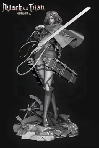 Shingeki No Kyojin Mikasa Nomnom Archivos Stl Impresión 3d