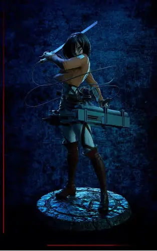 Shingeki No Kyojin Mikasa Redb Archivos Stl Obj Impresión 3d