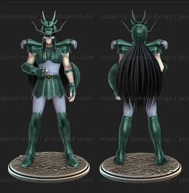 Shiryu Dragon Archivo Stl Para Impresion 3D