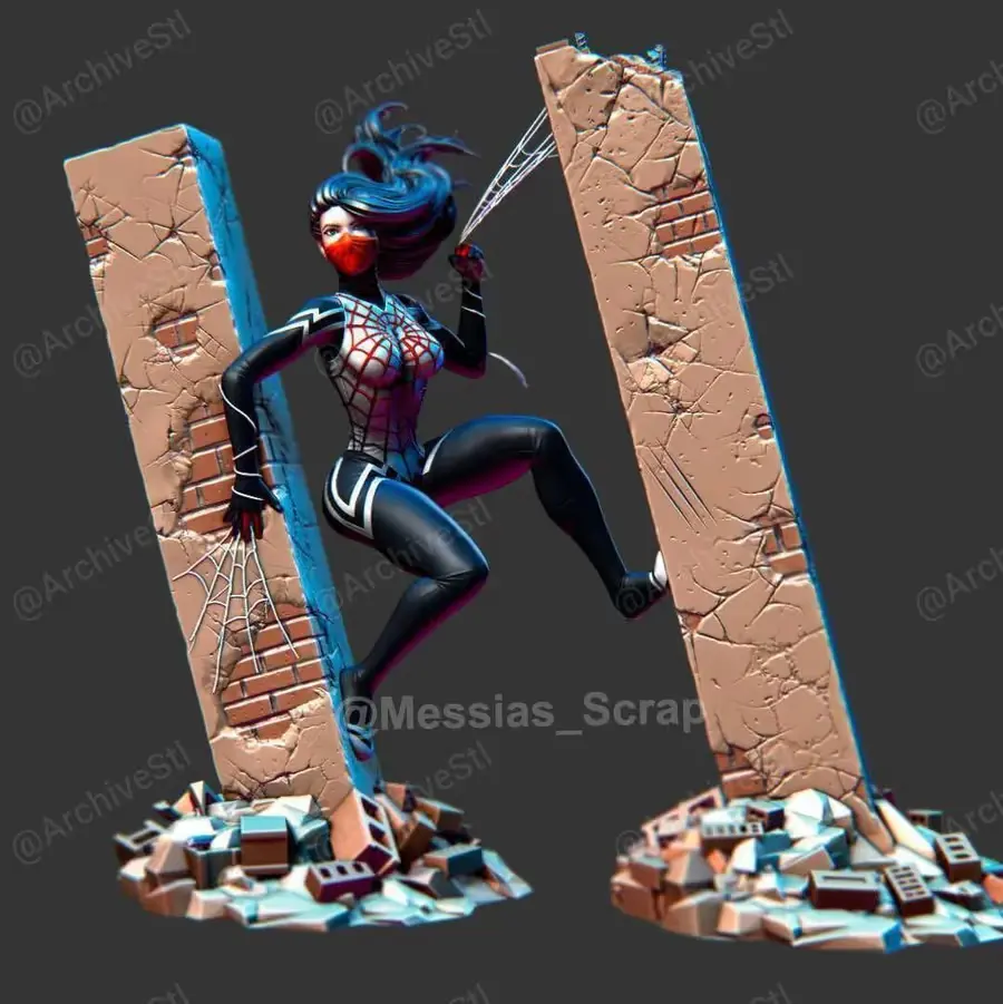 Silk Cindy Moon Archivo Stl Para Impresion 3D