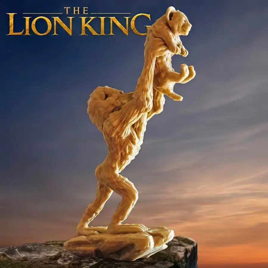 Simba Y Rafiki Rey Leon Archivo Stl Para Impresion 3D