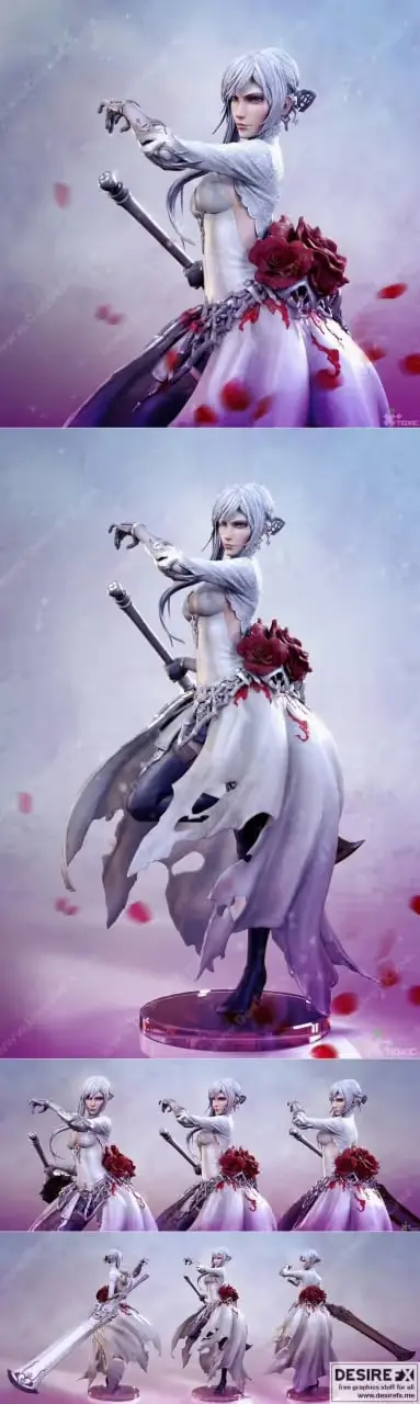 Sinoalice Snow White Archivo Stl Para Impresion 3D