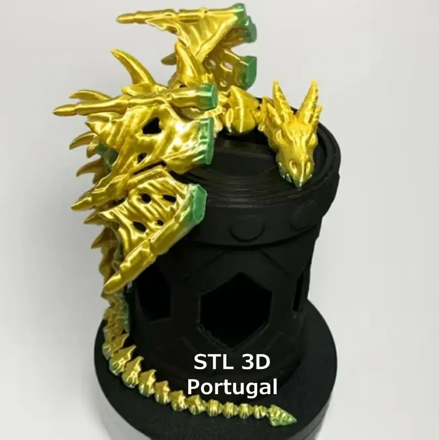 Skeletal Dragon Archivo Stl Obj Para Impresion 3D